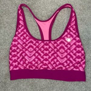 Pink champion sports bra
